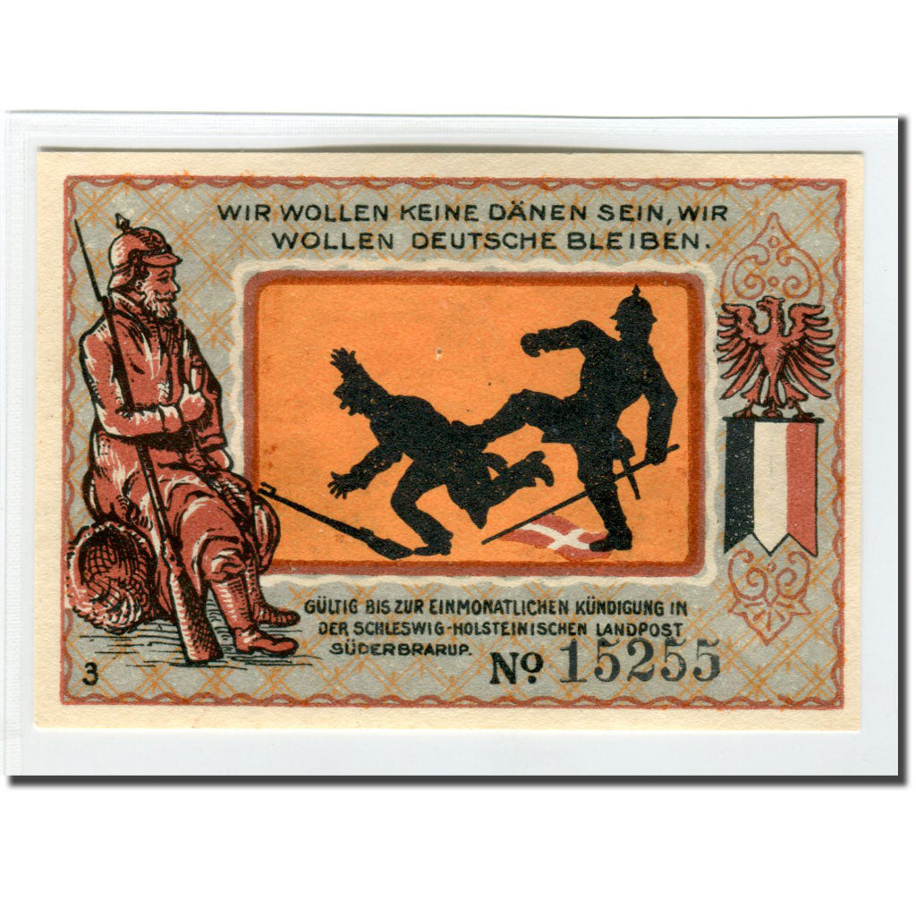 Banknote, Germany, Suderbrarup, 50 Pfennig, personnage, 1921, UNC(63)