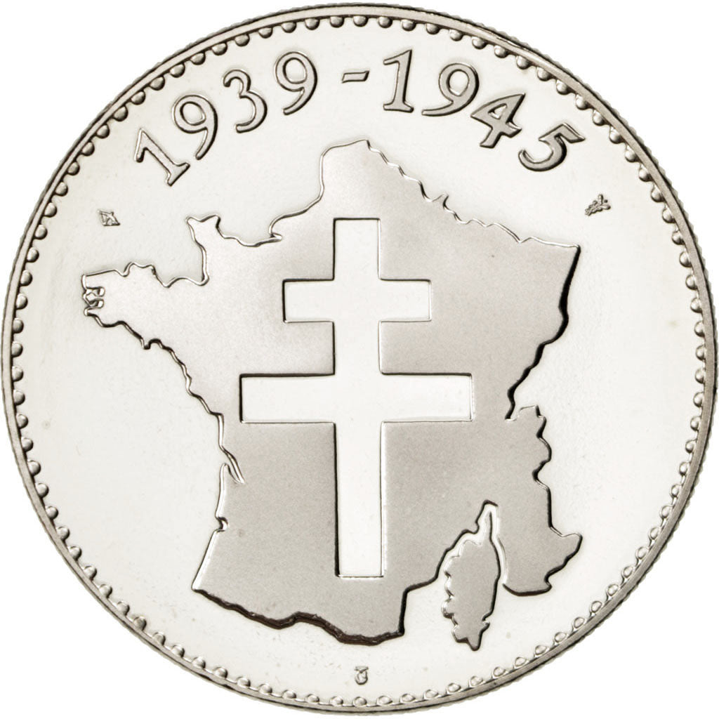 FRANCE, History, French Fifth Republic, Medal, MS(65-70), Jimenez, Nickel, 41,..