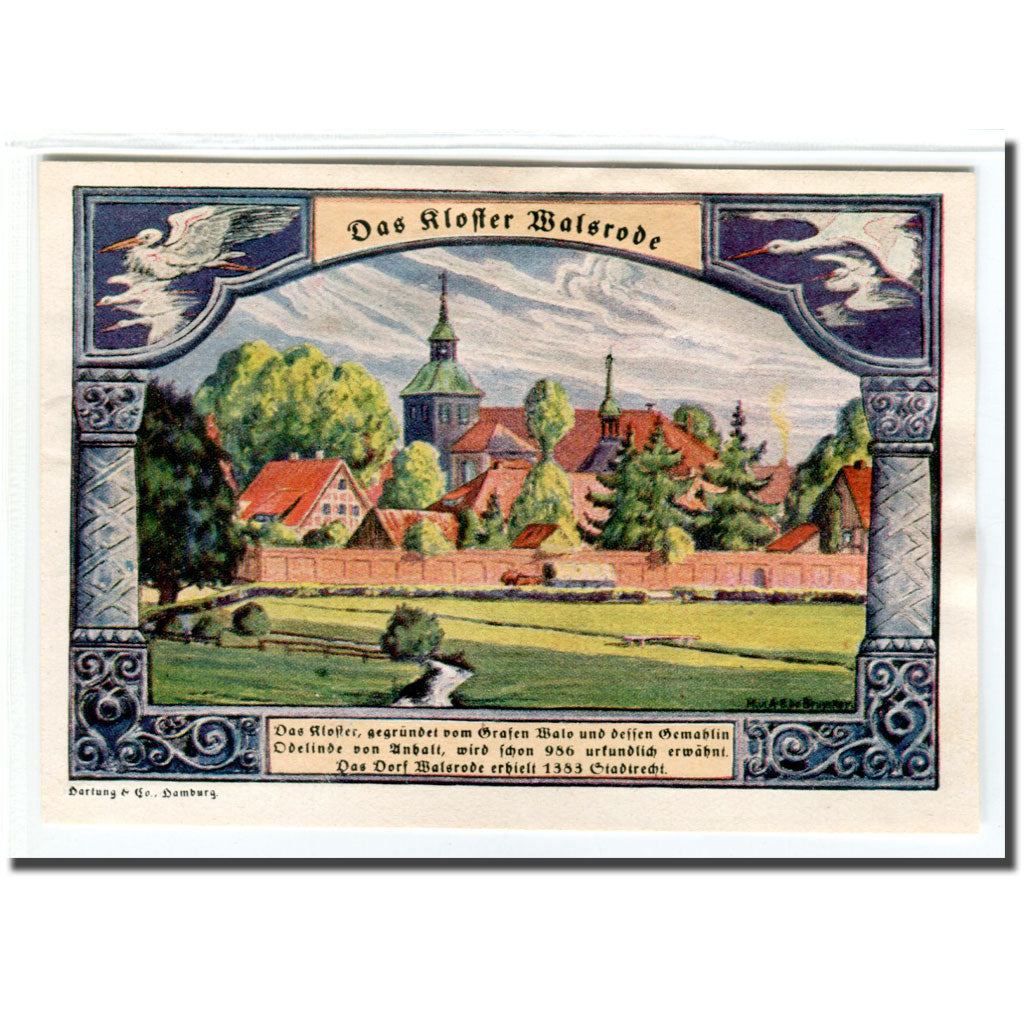 Banknote, Germany, Walsrode, 1 Mark, paysage, 1922, 1922-04-30, UNC(63)