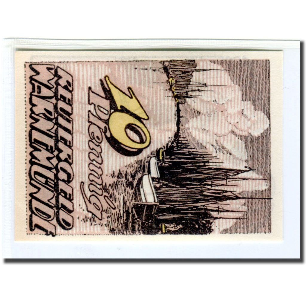 Banknote, Germany, Warnemünde, 10 Pfennig, bateau, 1922, UNC(63), Mehl:1379.1