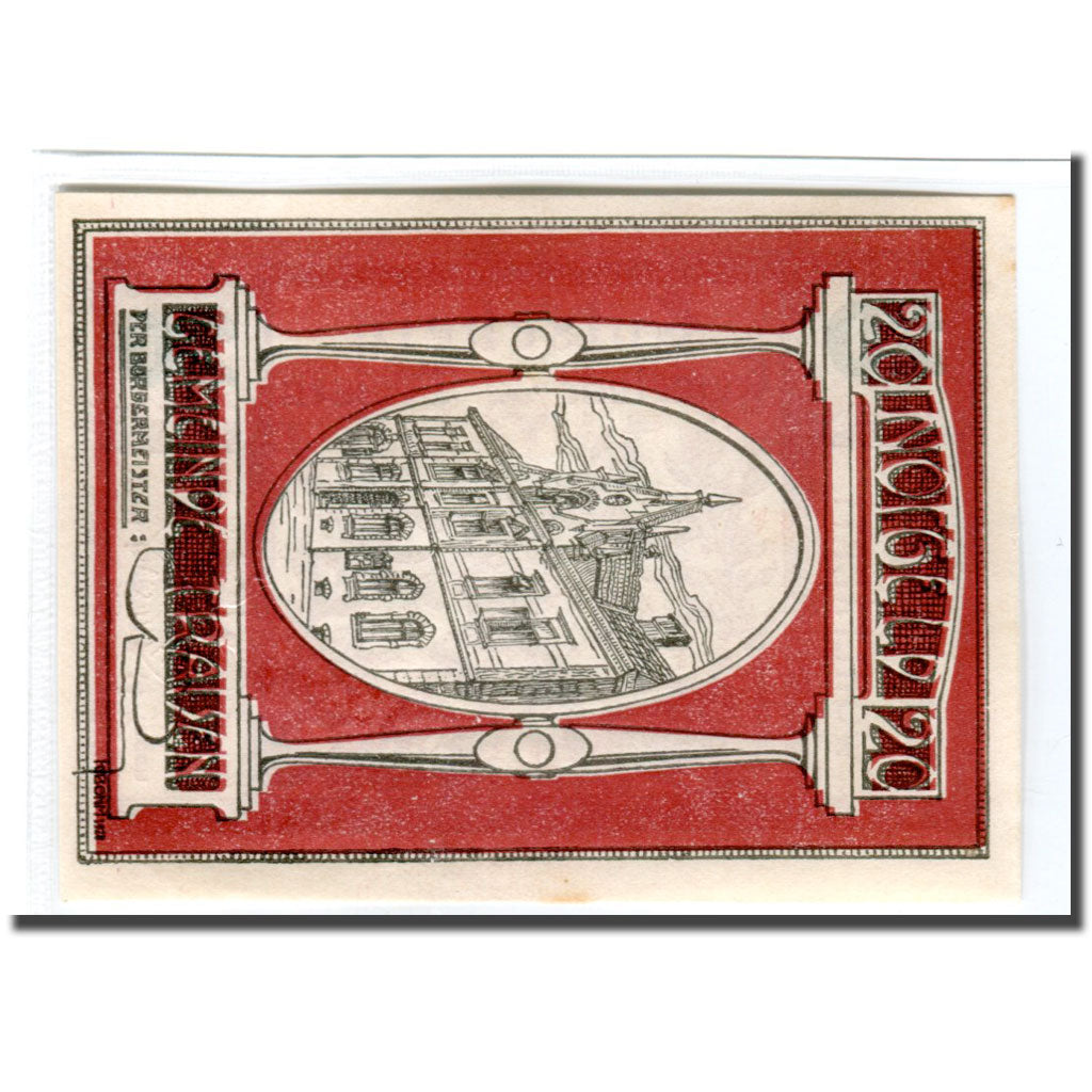 Banknote, Austria, Traisen, 20 Heller, batiment 3, UNC(63), Mehl:1076IIb