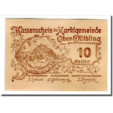 Biljet, Oostenrijk, Ober-Wölbling N.Ö. Marktgemeinde, 10 Heller, Texte, 1920
