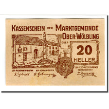 Banknote, Austria, Ober-Wölbling N.Ö. Marktgemeinde, 20 Heller, texte 1, 1920