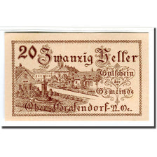Banknote, Austria, Ober-Grafendorf N.Ö. Gemeinde, 20 Heller, Texte, 1920