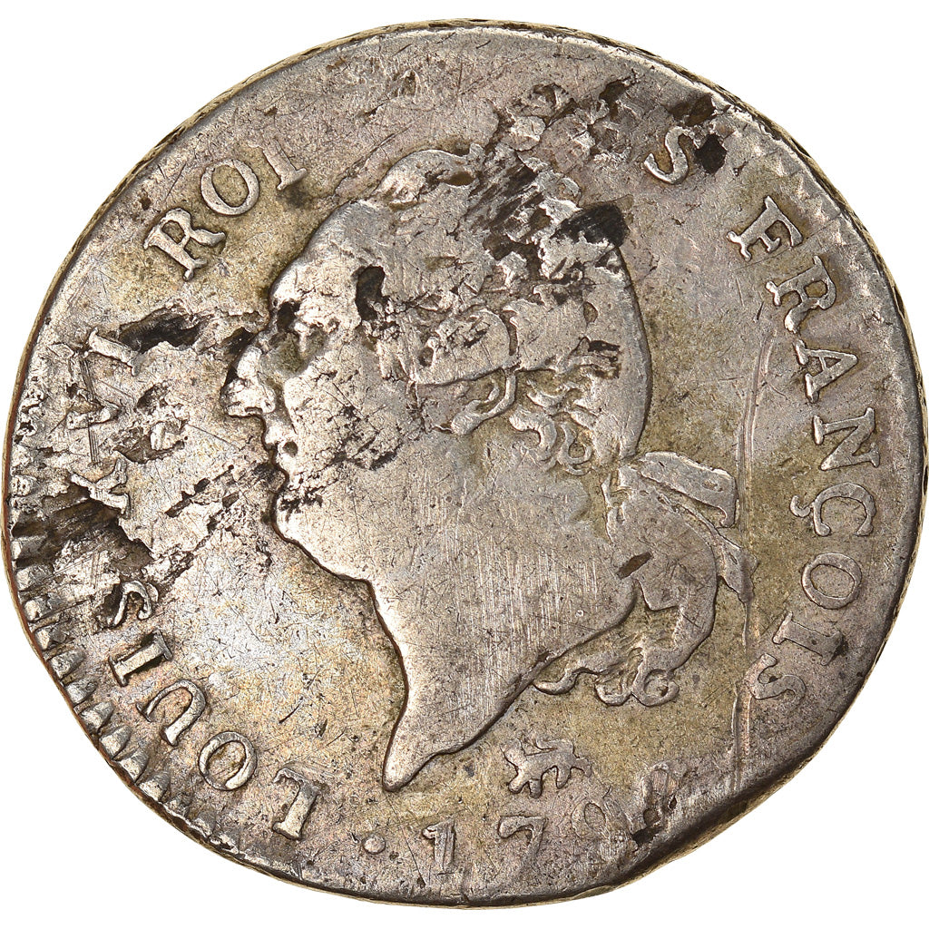 Monnaie, France, Louis XVI, 30 sols françois, 30 Sols, 1792, Paris, TB, Argent