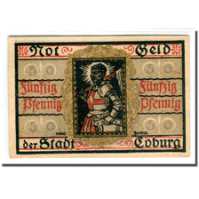 Banknote, Germany, Coburg, 50 Pfennig, paysage, 1919, UNC(63), Mehl:21.5a