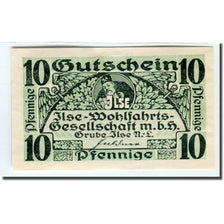 Banconote, Germania, Grube Ilse, 10 Pfennig, valeur faciale, 1917, SPL