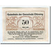 Billete, Austria, Ottnang, 50 Heller, personnage, 1920, 1920-01-03, SC