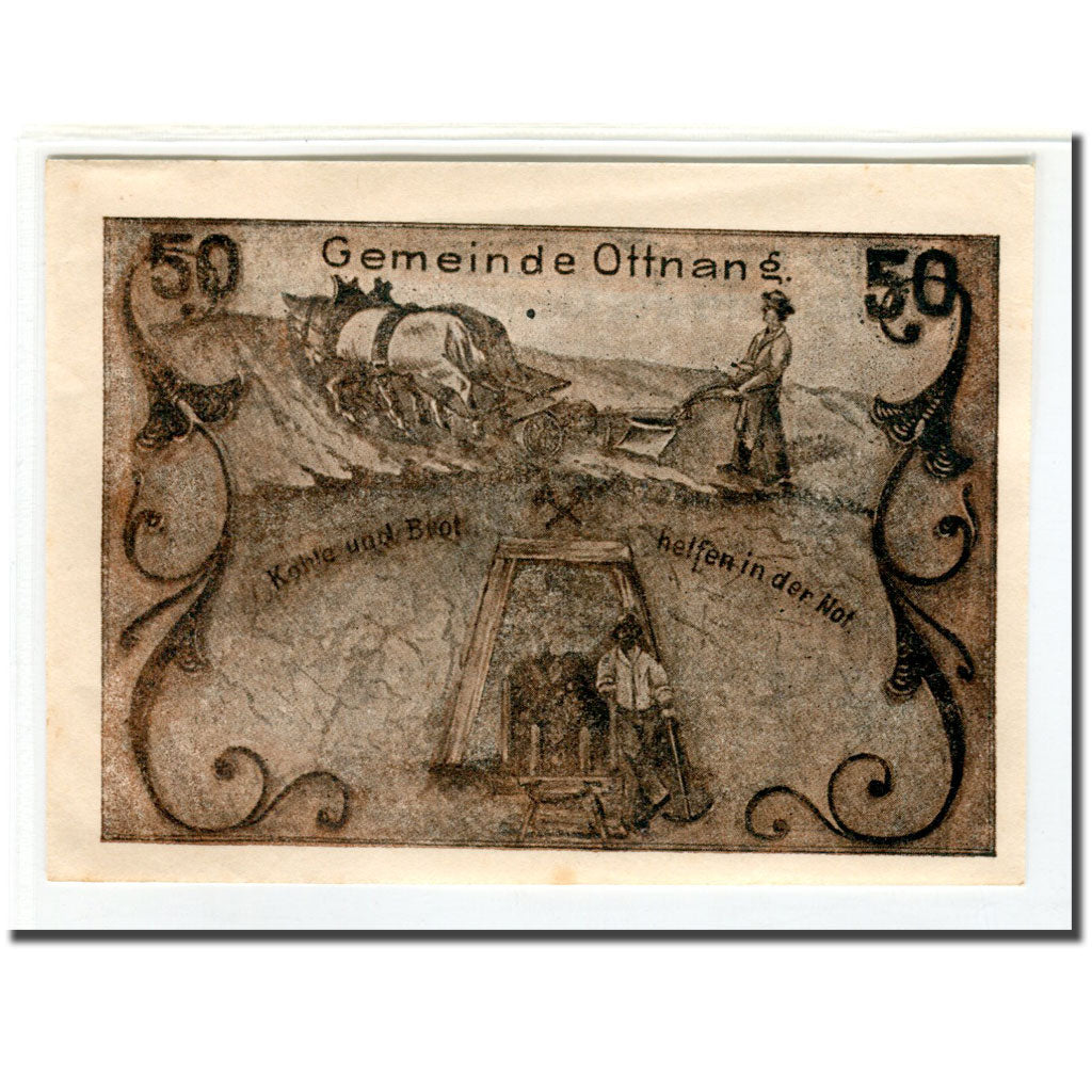 Billete, Austria, Ottnang, 50 Heller, personnage, 1920, 1920-01-03, SC