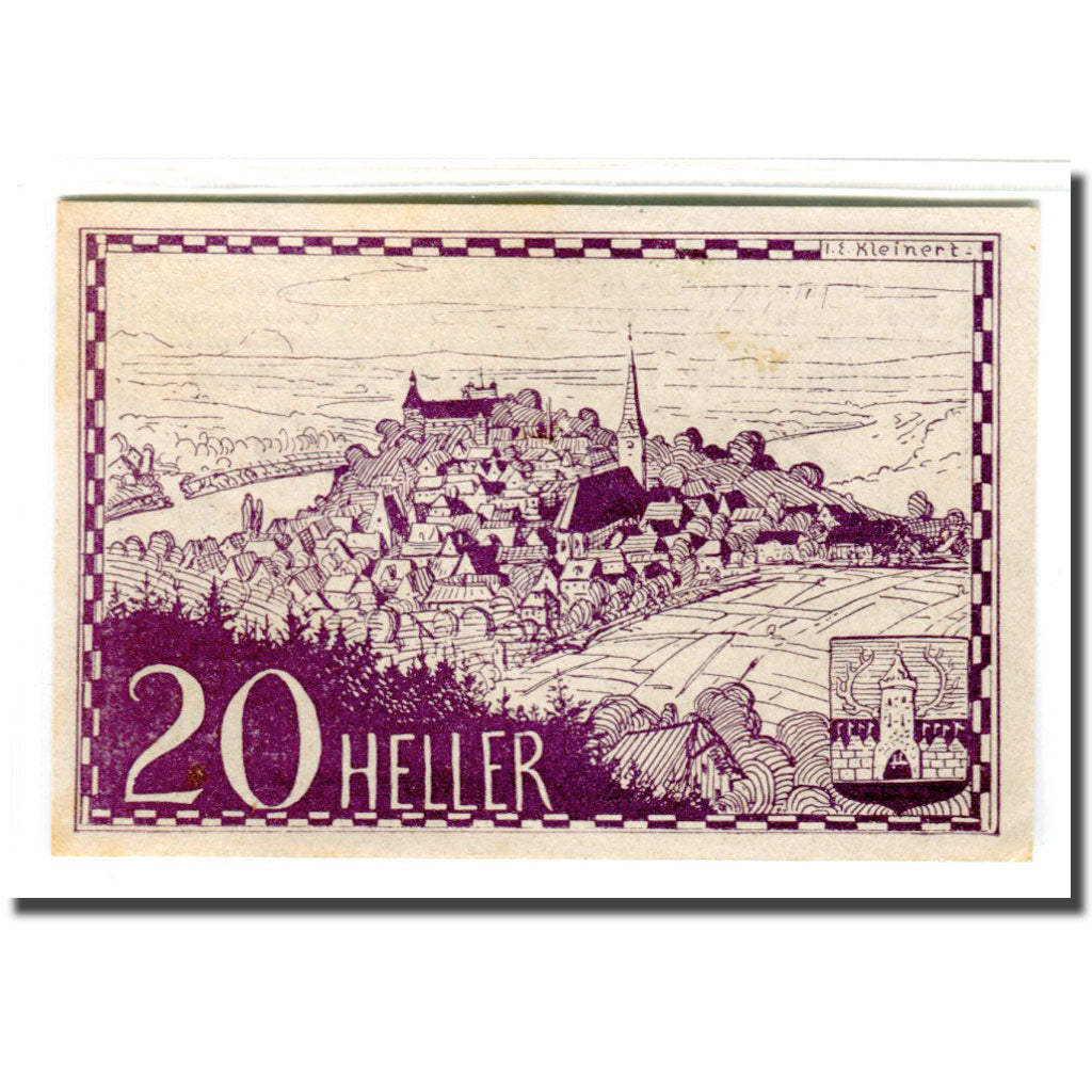 Biljet, Oostenrijk, Ottensheim, 20 Heller, paysage 1, 1920, SPL, Mehl:717