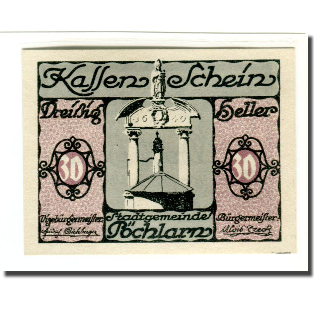 Banknote, Austria, Pochlarn, Heller, texte 1, 1920, UNC(63), Mehl:755IV