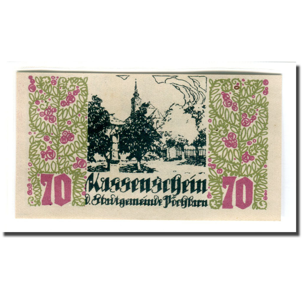 Biljet, Oostenrijk, Pochlarn, 70 Heller, paysage 1, 1920, SPL, Mehl:755IV