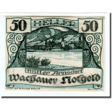 Billete, Austria, Wachauer Notgeld Mitter-Arnsdorf Gemeinde, 50 Heller, Texte 2