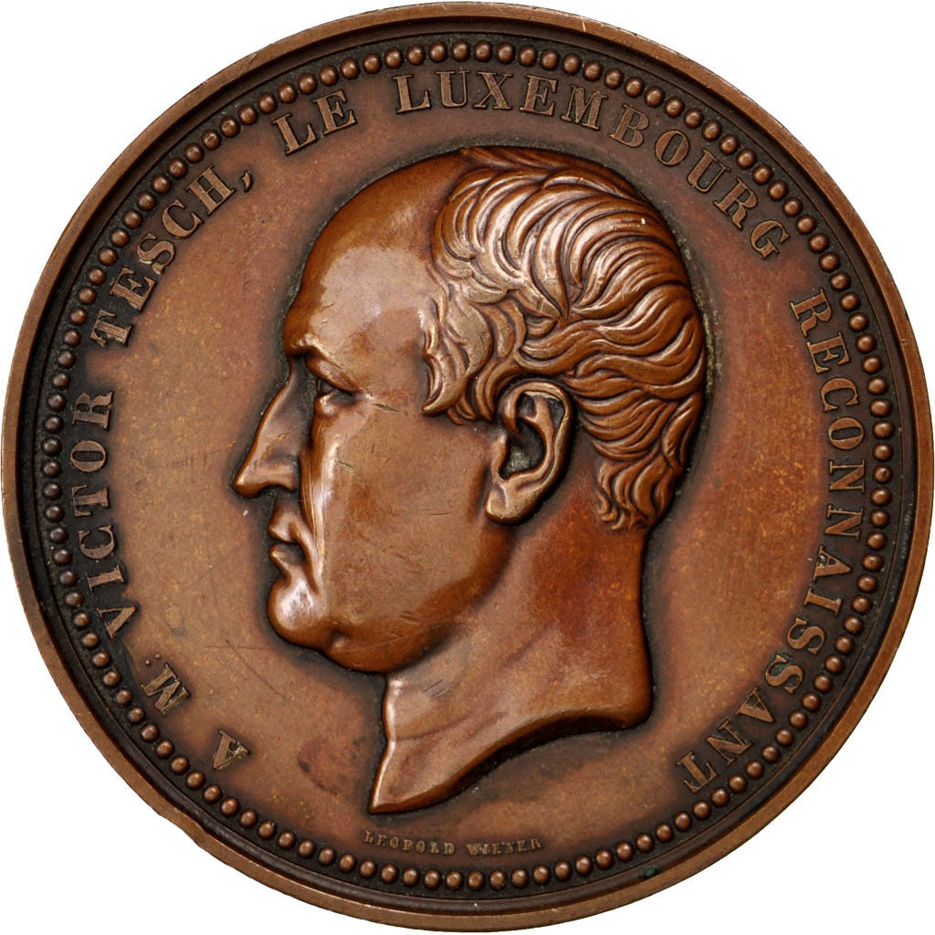 Lussemburgo, Medal, Railway, Wiener, SPL-, Bronzo, 58
