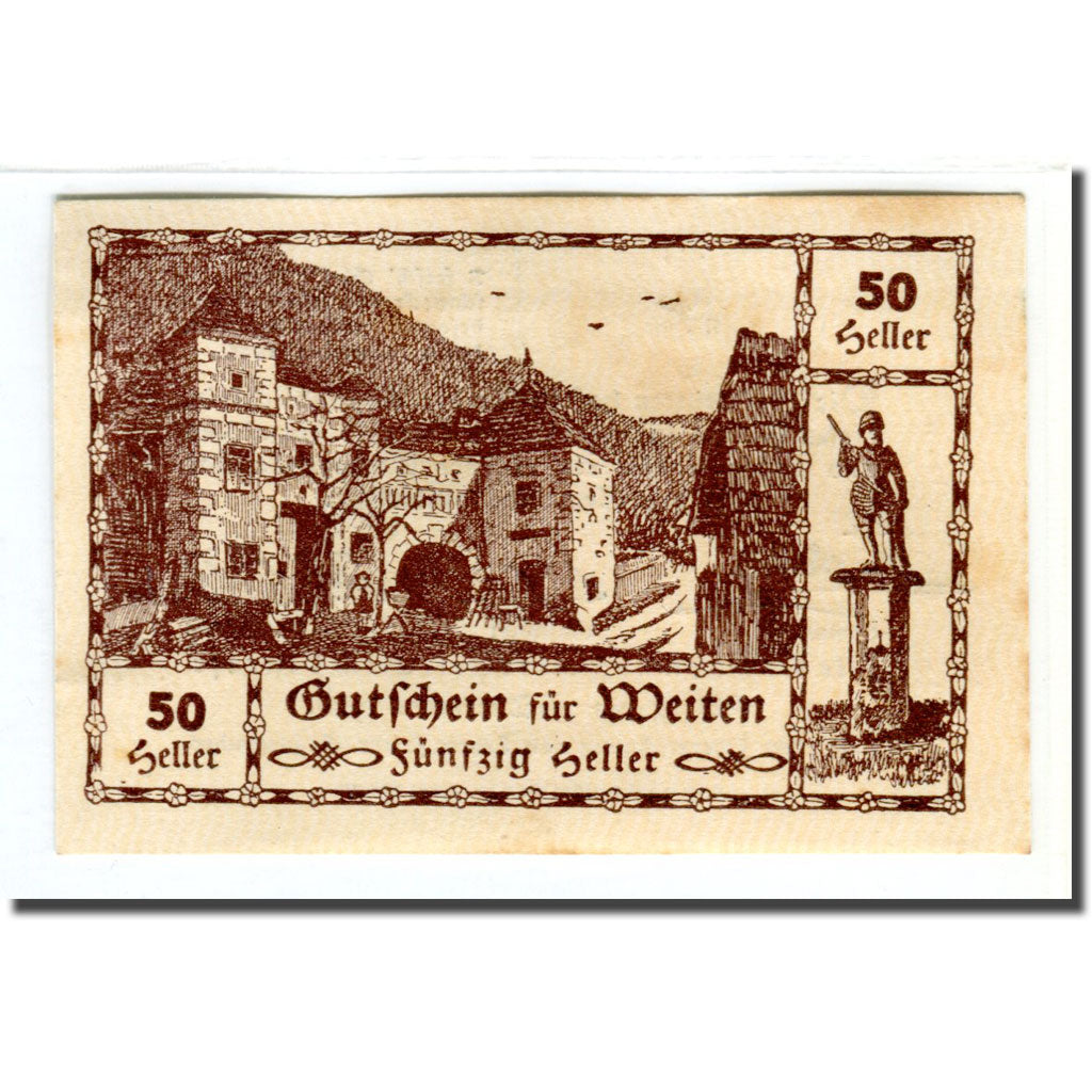 Banknote, Austria, Weiten N.Ö. Prv. Fr. Gruber, Gastwirt, Al. Lehner, Gastwirt