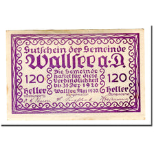 Banconote, Austria, Wallsee, 120 Heller, paysage, 1920, SPL, Mehl:1137II