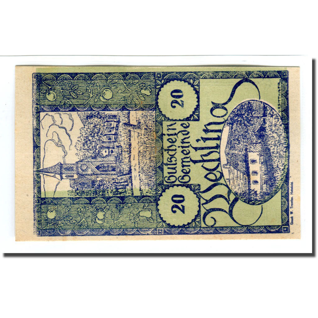 Billet, Autriche, Wechling, 20 Heller, Texte, 1920, SPL, Mehl:1145a
