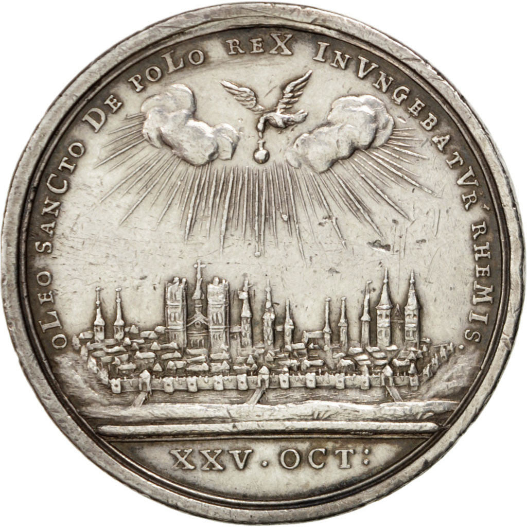 FRANCE, History, Louis XV, Medal, AU(50-53), Silver, 37, 19.90