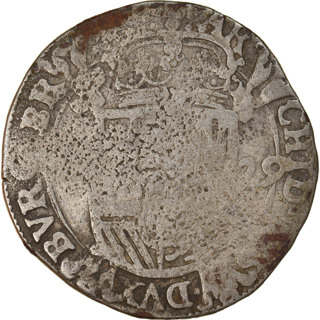 Coin, Spanish Netherlands, BRABANT, Escalin, 1629, VF(20-25), Silver