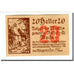 Billete, Austria, Rossatz, 20 Heller, Texte 2, 1920, SC, Mehl:848a