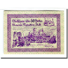 Geldschein, Österreich, Rabensburg, 50 Heller, Texte 2, 1920, UNZ-, Mehl:808Ia