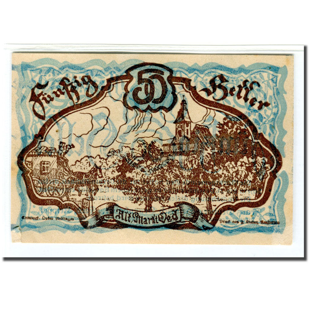 Billet, Autriche, Oed, 50 Heller, valeur faciale, 1920, SPL, Mehl:703d