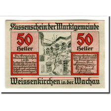 Banknote, Austria, Weissenkirchen in der Wachau N.Ö. Marktgemeinde, 50 Heller
