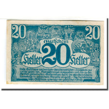 Banconote, Austria, Oberösterreich O.Ö. Land, 20 Heller, valeur faciale, 1920