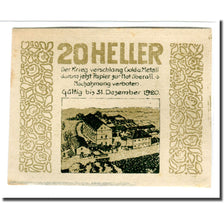 Banknote, Austria, Wimpassing an der Pielach N.Ö. Gemeinde, 20 Heller, village