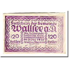 Geldschein, Österreich, Wallsee, 120 Heller, paysage, 1920, UNZ-, Mehl:1137II