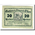 Billete, Austria, Ossarn, 20 Heller, texte 1, 1920, SC, Mehl:712a2.1