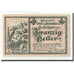 Banknote, Austria, Ort im Innkreis O.Ö. Gemeinde, 20 Heller, texte 1, 1920
