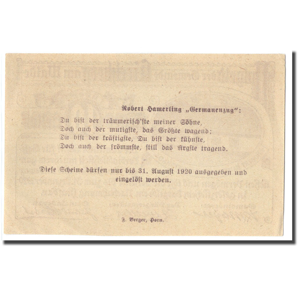 Billete, Austria, Kirchberg Am Walde N.Ö. Gemeinde, 10 Heller, texte 1, 1920