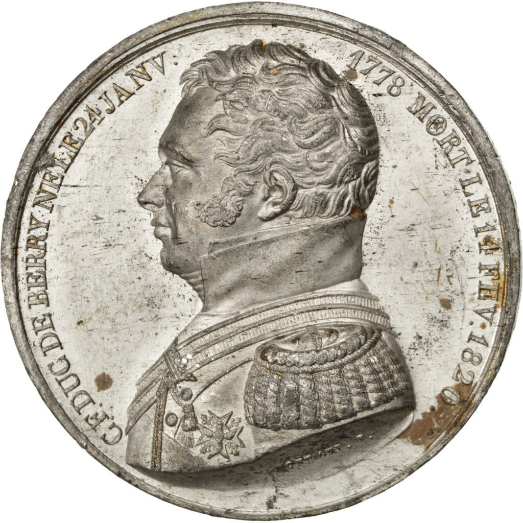 France, Medal, Louis XVIII, Politics, Society, War, Montagny, EF(40-45), Tin