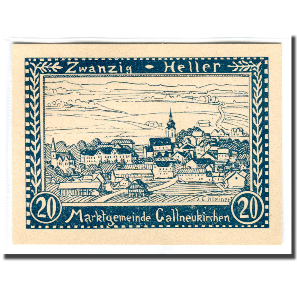 Banconote, Austria, Gallneukirchen, 20 Heller, paysage 1, 1920, 1920-04-24, SPL