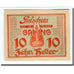 Billet, Autriche, Gaming, 10 Heller, Texte 3, 1920, SPL, Mehl:220b