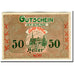 Banknot, Austria, Gaming, 50 Heller, Texte  5, 1920, Undated, UNC(63), Mehl:220b