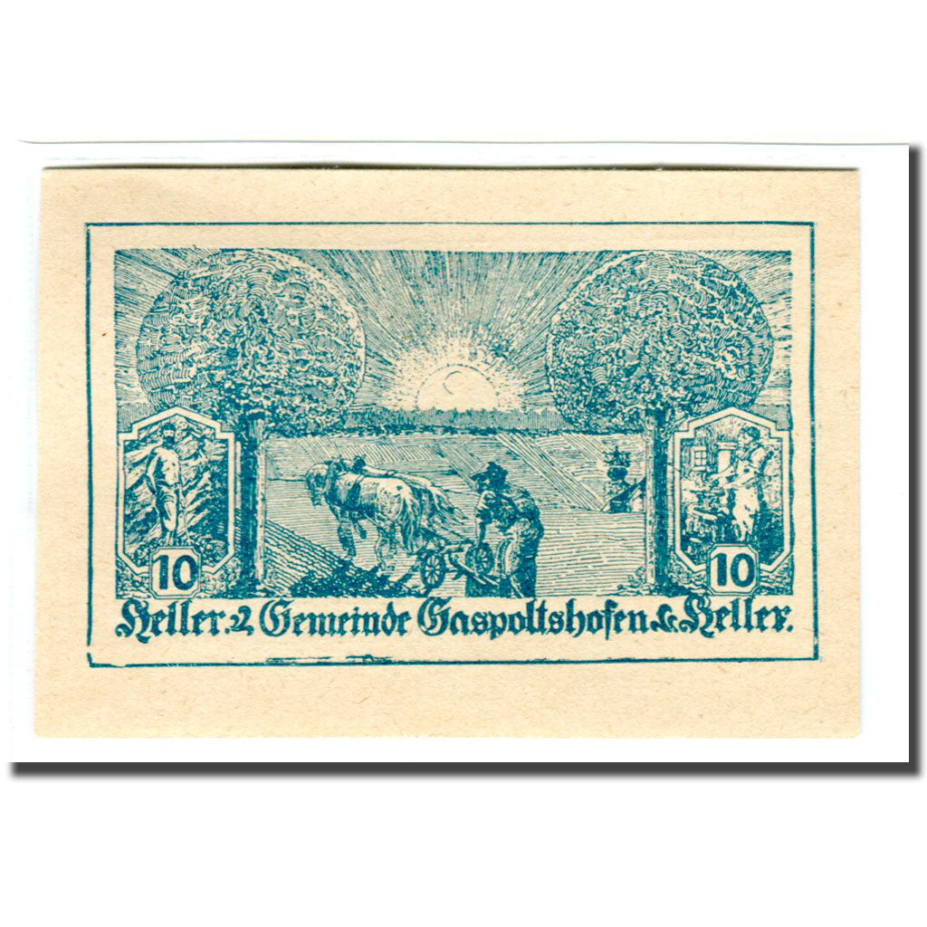 Billet, Autriche, Gaspoltshofen, 10 Heller, paysage, 1920, 1920-04-24, SPL