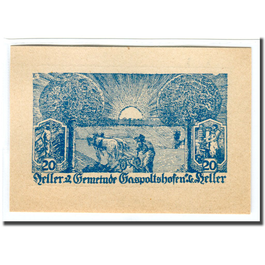 Billet, Autriche, Gaspoltshofen, 20 Heller, paysage 1, 1920, 1920-04-24, SPL