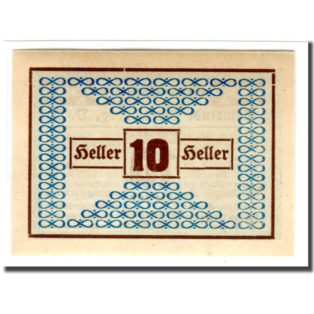 Billet, Autriche, Geretsberg O.Ö. Gemeinde, 10 Heller, valeur faciale, 1920