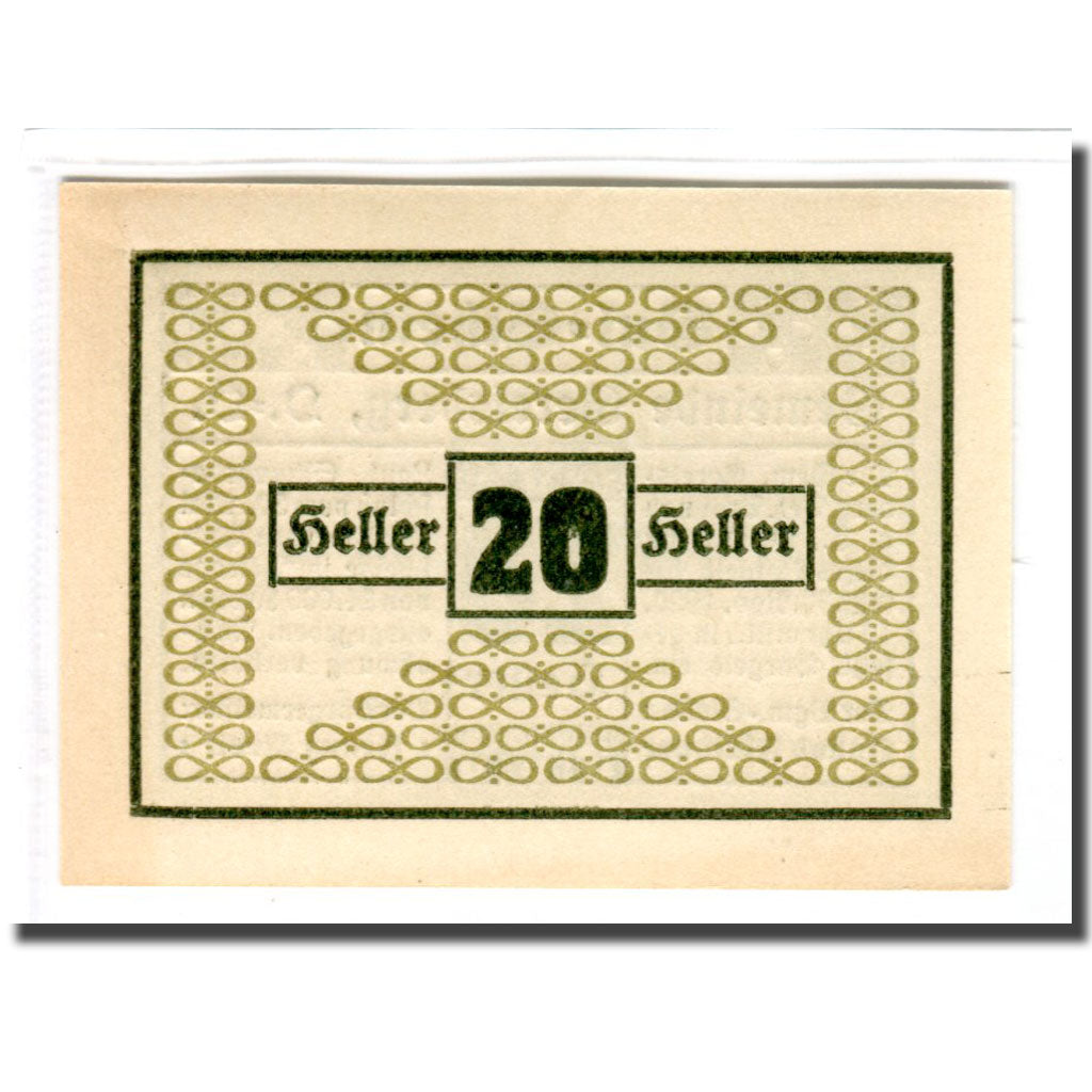 Banconote, Austria, Geretsberg O.Ö. Gemeinde, 20 Heller, valeur faciale 1