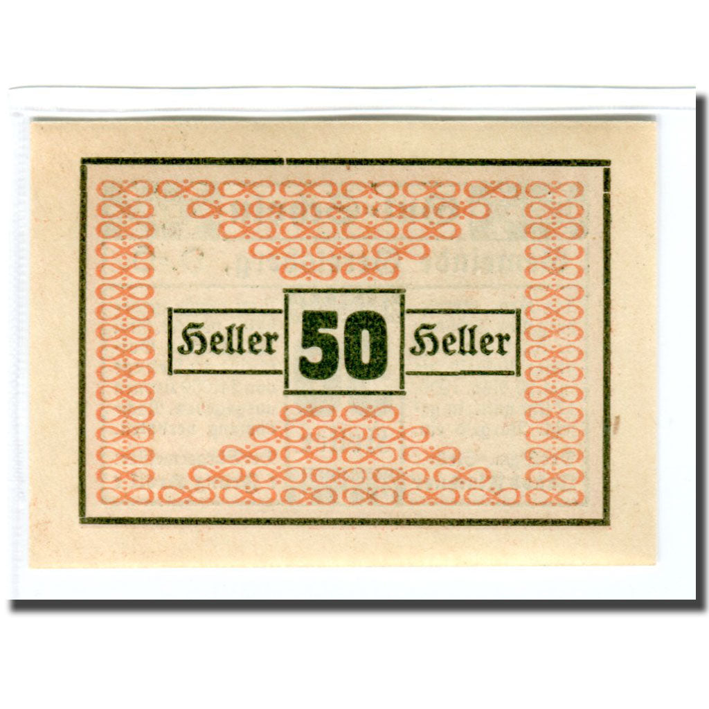 Billet, Autriche, Geretsberg O.Ö. Gemeinde, 50 Heller, valeur faciale 2, 1920