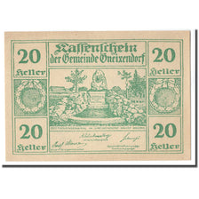 Banknote, Austria, Gneixendorf, 20 Heller, texte 1, 1920, UNC(63), Mehl:241Ia3