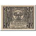 Billet, Autriche, Gross-Siegharts, 20 Heller, Clocher, 1920, SPL, Mehl:297a