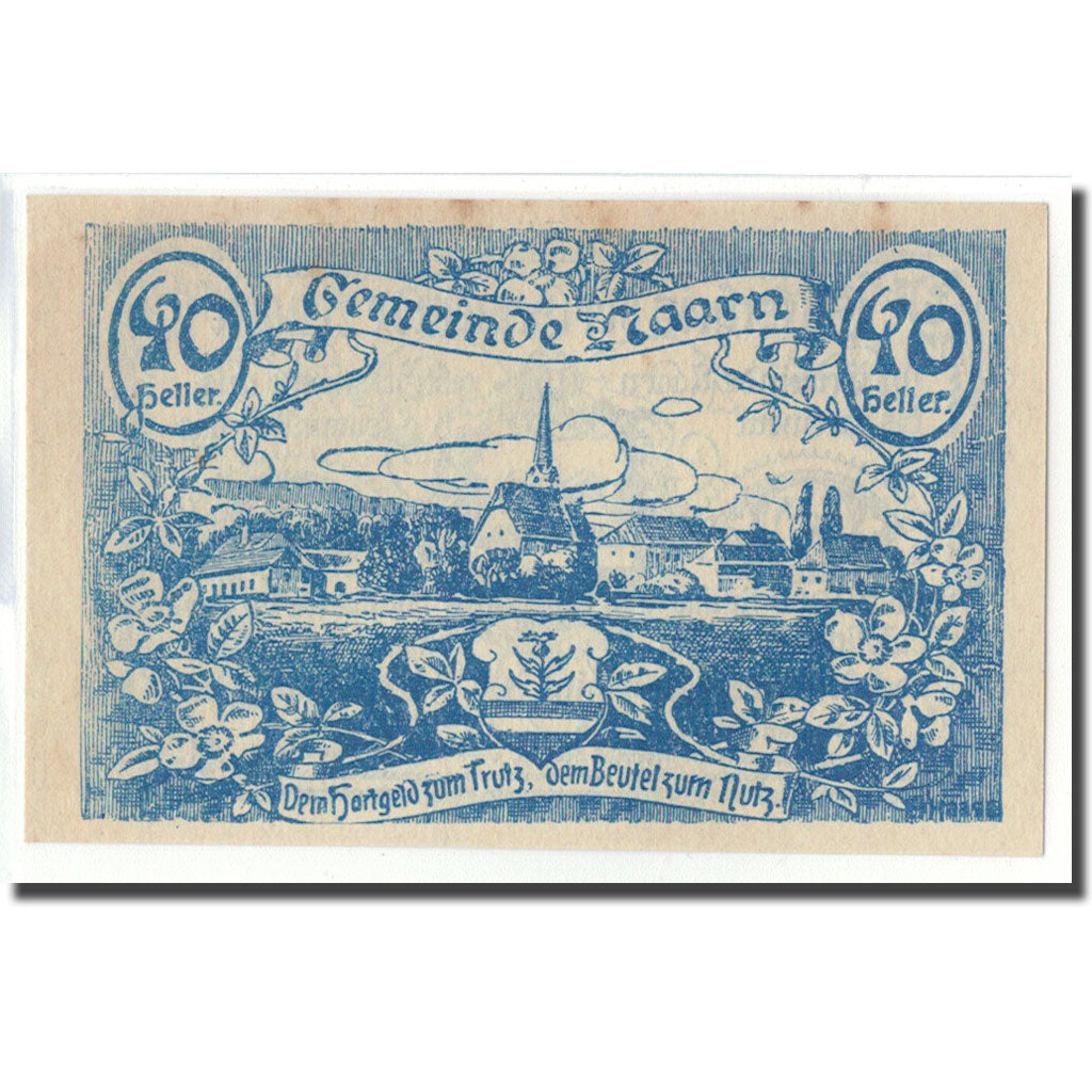 Banknot, Austria, Naarn O.Ö. Gemeinde, 40 Heller, paysage, 1920, 1920-05-30