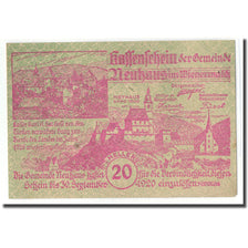 Banknote, Austria, Neuhaus N.Ö. Gemeinde, 20 Heller, N.D, 1920, UNC(63)