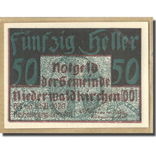 Banknote, Austria, Niederwaldkirchen O.Ö. Gemeinde, 50 Heller, village 2, 1920
