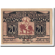 Banconote, Austria, Nussendorf - Artstetten N.Ö. Gemeinde, 20 Heller, texte 1