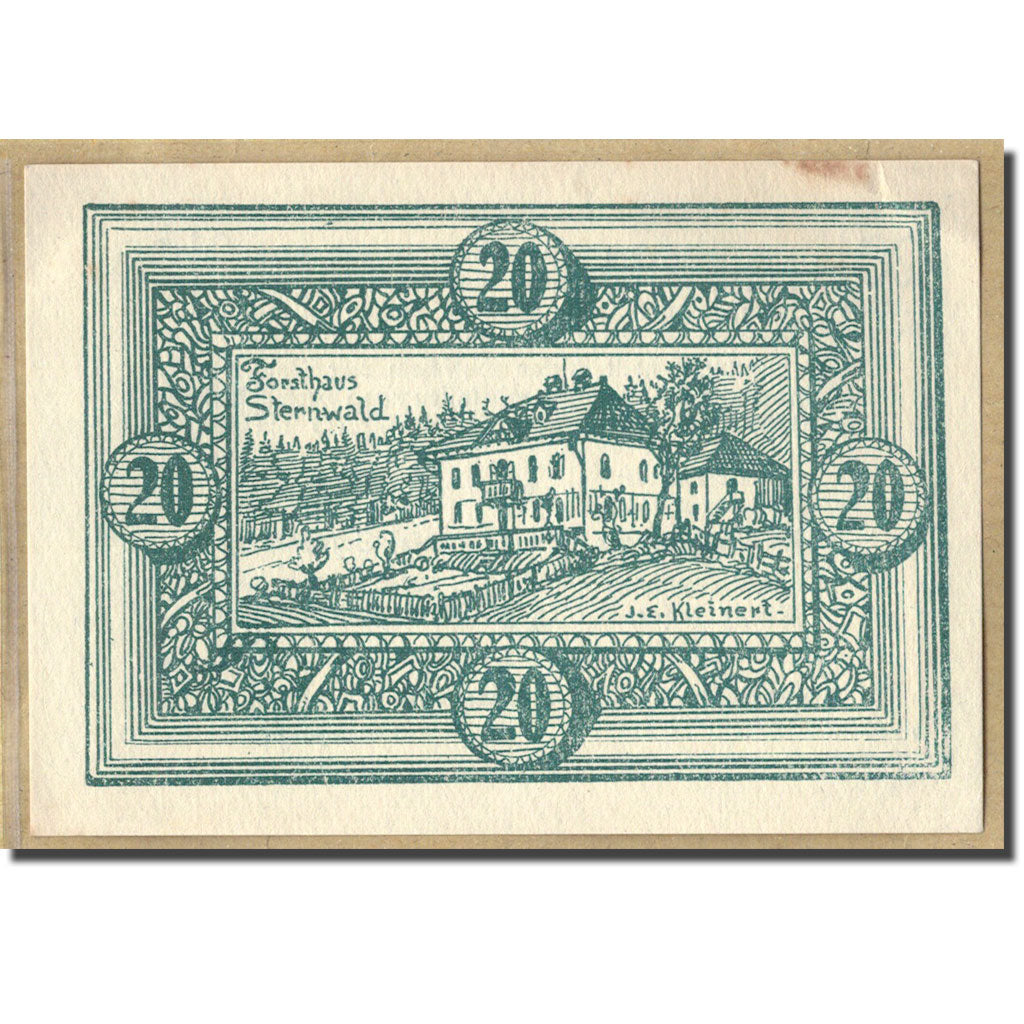 Geldschein, Österreich, Oberweissenbach, 20 Heller, paysage, 1920, 1920-06-03