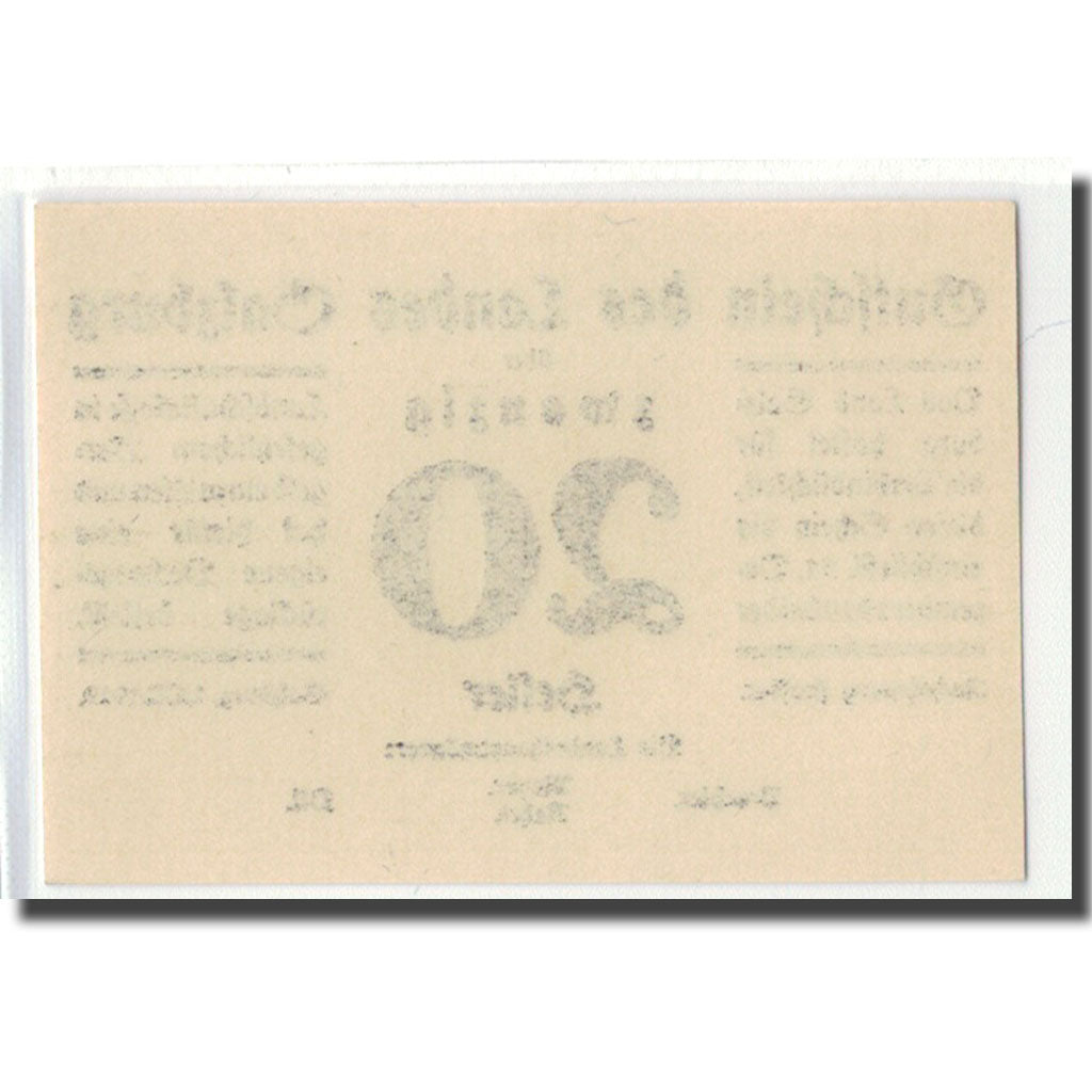 Banknote, Austria, Salzburg Sbg. Land, 20 Heller, N.D, 1919, 1919-10-01